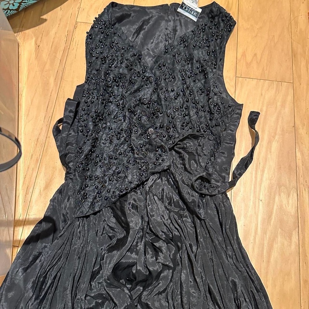 VM Black Wide Leg Jumpsuit - Picture 7 of 8